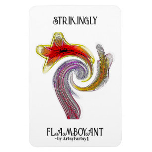 "Strikande flambojant" Flexibel fotomagnet Magnet