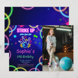 STRIKE UP Bowlings Fotoinbjudan Inbjudningar