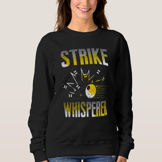 Strike Whisperer Bowling  Bowler Team Gag T Shirt (Framsida)