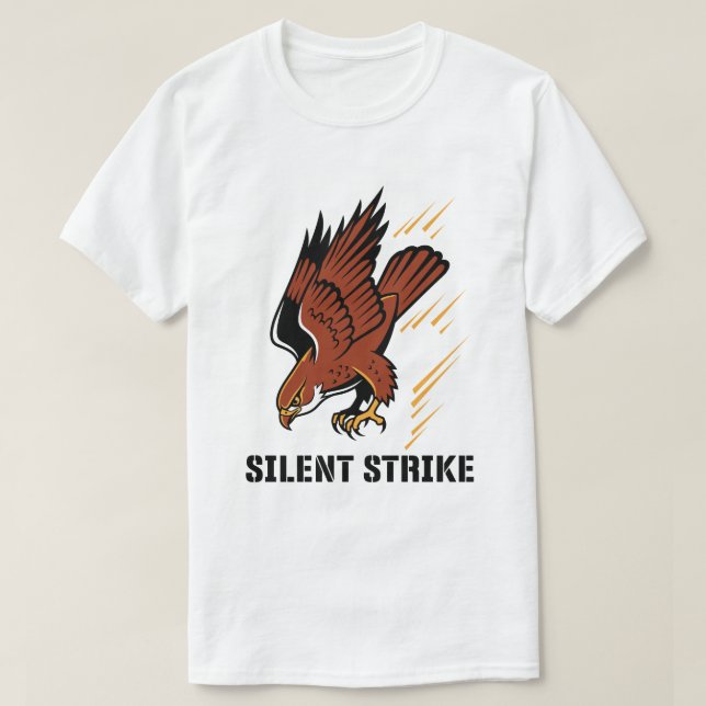 Strike Without Sound – Stealth Mode T-Shirt (Design framsida)