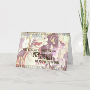 STRIKING CAROUSEL Greeting Card Tack Kort