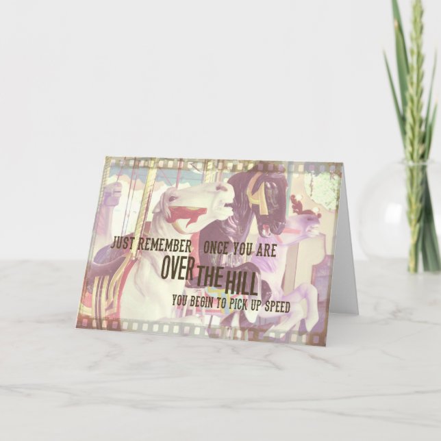 STRIKING CAROUSEL Greeting Card Tack Kort (Framsida)