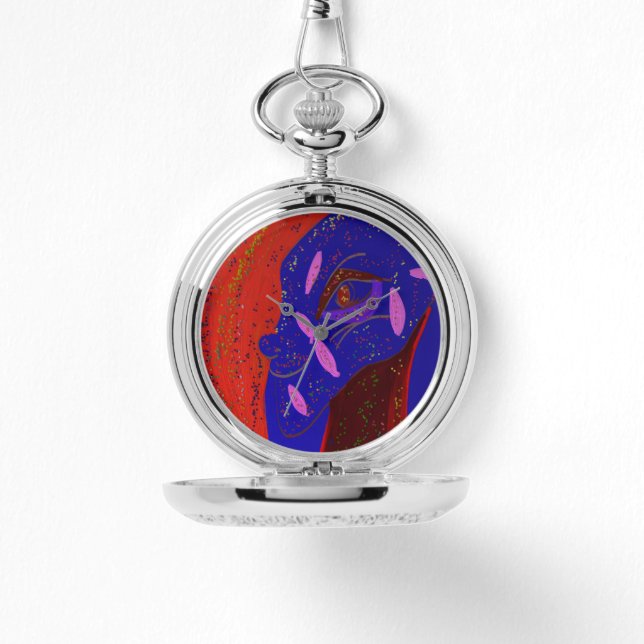 Strikingly Beautiful Creature Pocket Watch Armbandsur (Framsida)
