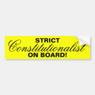 STRIKT Constitutionalist, OMBORD! Bildekal
