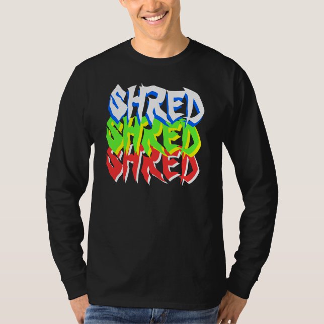 "strimla skära i tärningar" lag Jersey Tee Shirt (Framsida)