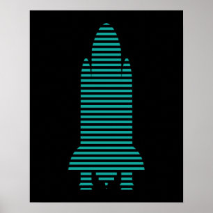 strimlad raketraket poster
