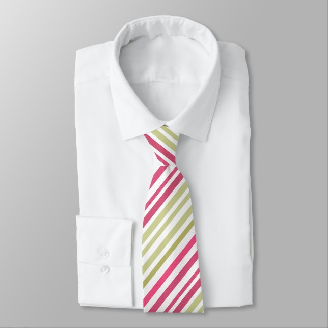 strimlad rosa slips (Bunden)