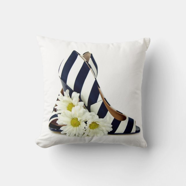 strimlade hönskläder med daisy kudde (Framsida)