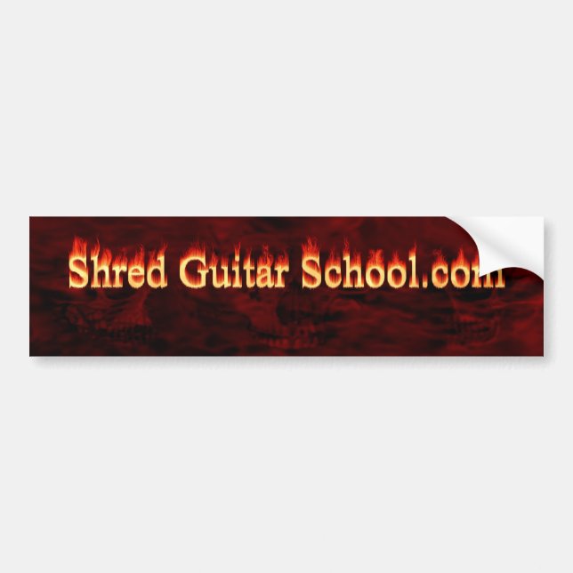Strimlagitarren skolar bildekalet bildekal (Framsidan)