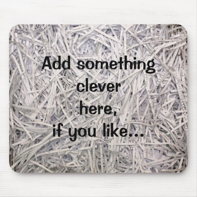 Strimlat papper musmatta (Framsidan)