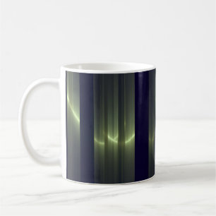 Strimmad glansig geometrisk dekoration kaffemugg