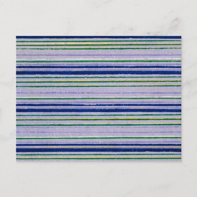 Strimmad japansk träsnittstext vykort (Framsida)