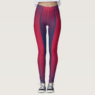 Strimmade baljformar med Barcelonainspirerad övert Leggings