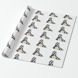 Strimmade Daisy och klackar Presentpapper