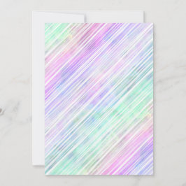 Strimmade penslar med regnbåge: inbjudningar