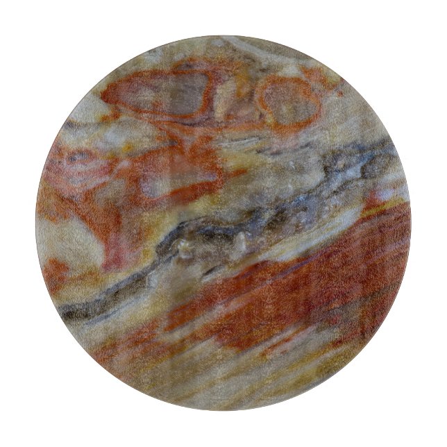 Strimmig fossiliserad trä (Framsidan)