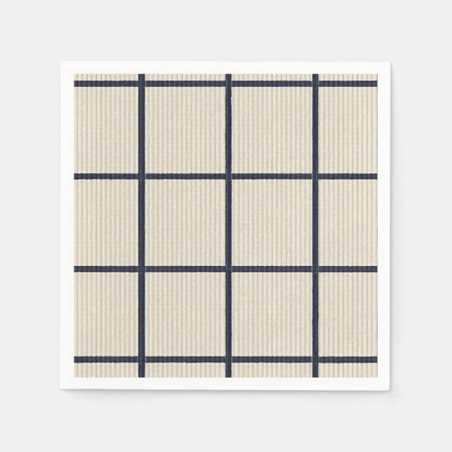 strimmig napkin pappersservett (Framsidan)