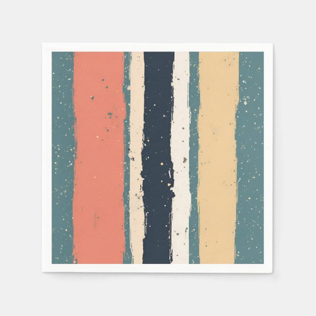 strimmig napkin pappersservett (Framsidan)