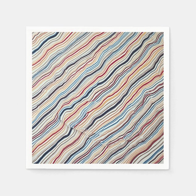 strimmig napkin pappersservett (Framsidan)