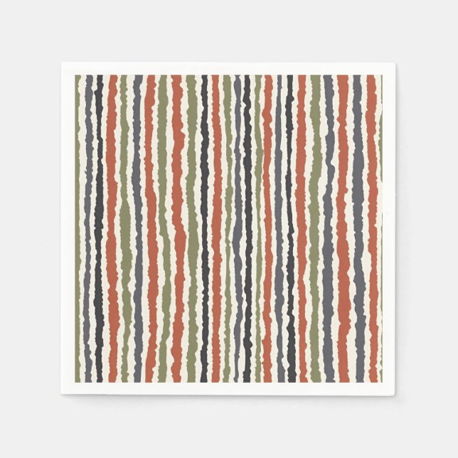 strimmig napkin pappersservett (Framsidan)