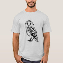 Strimmig uggla t shirt
