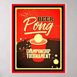 Strinament för Beer Pong-mästerskapet Poster