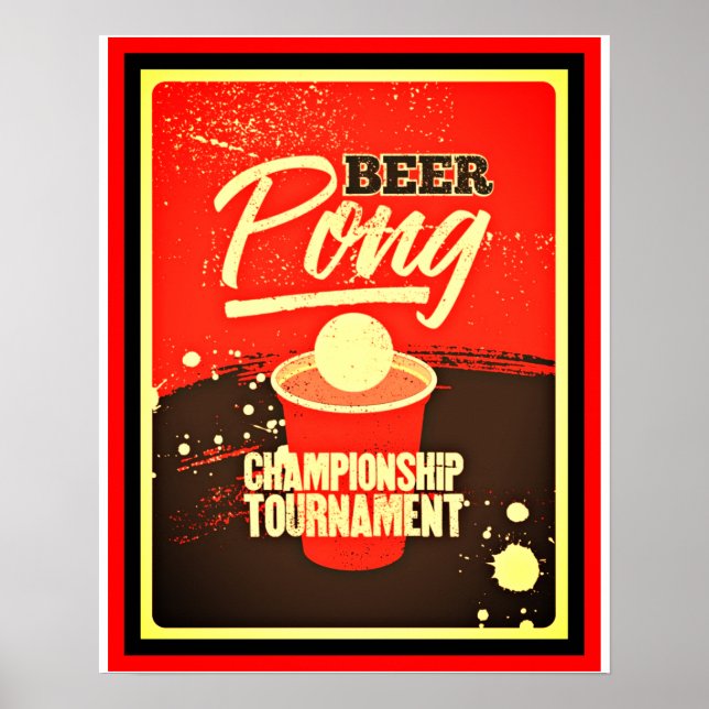 Strinament för Beer Pong-mästerskapet Poster (Framsidan)
