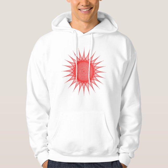 String Art Herrens Hoodie (Framsida)