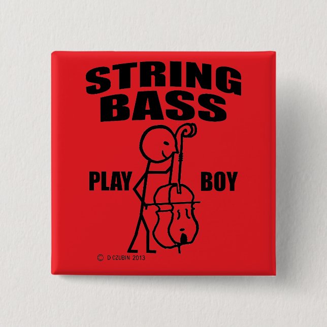 String Bass Play Boy Knapp (Framsida)