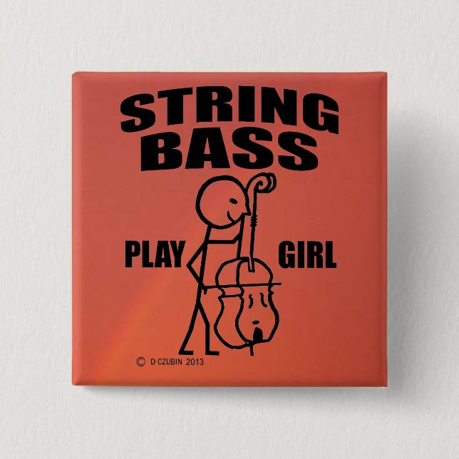 String Bass Play Girl Knapp (Framsida)