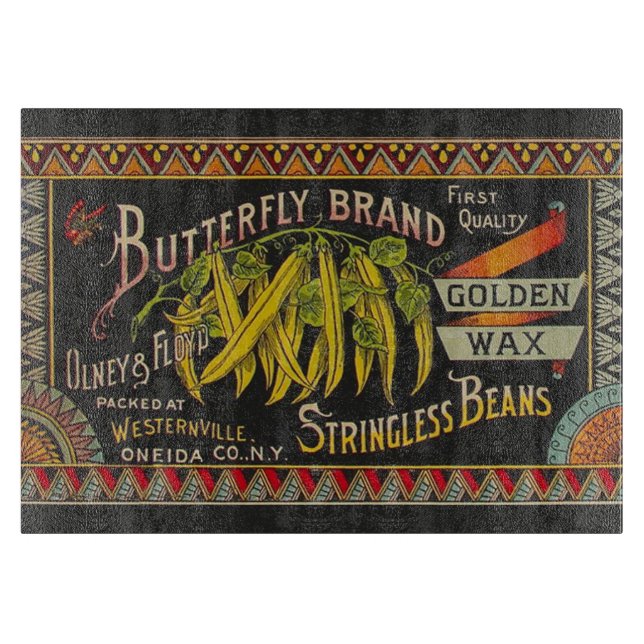 String Bean Label Vegetable Land (Framsidan)