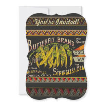 String Bean Label Vegetable Land