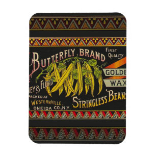 String Bean Label Vegetable Land Magnet