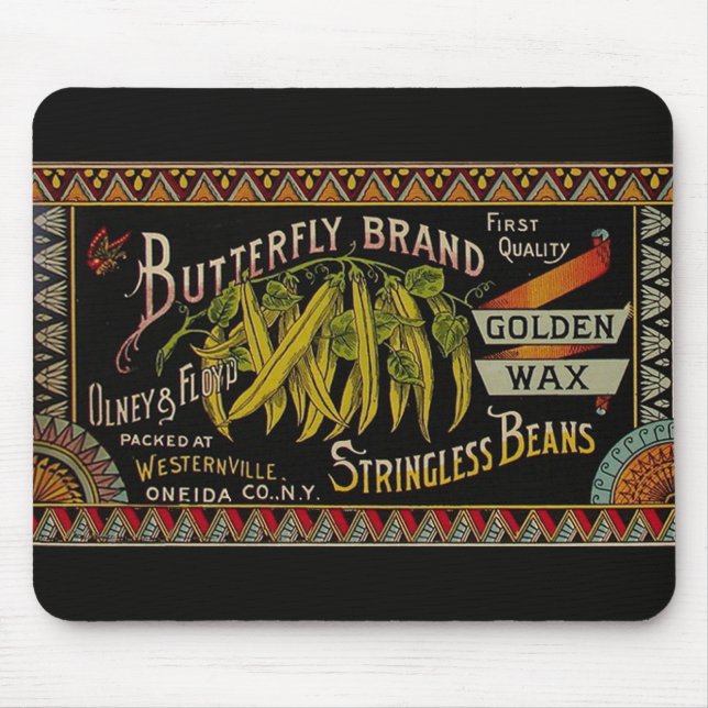 String Bean Label Vegetable Land Musmatta (Framsidan)