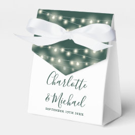 String Lights Signatur Skrift Smaragd Bröllop Presentaskar