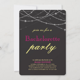 String Ljus Bachelorette Inbjudningar