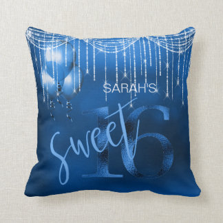 String Ljus & ballonger Sweet 16 Dk Blue ID473 Kudde