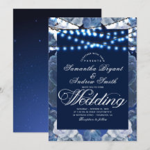 String ljus Blue Elegant bröllop