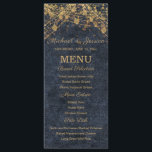 String Ljus Bokeh Bröllop Menu för marinblå Guld-- Meny<br><div class="desc">Fyll i bord med den här elegant bröllop-menyn från Rustic Glam Bröllop Collection. Designat med guld-strängsfärgat ljus över en djup faux-denim-bakgrund erbjuder den här lodrät en fantastisk blandning av rustik charm och kvällssofistikering. Layouten innehåller sektioner för bads-, entrées- och sidsegment som tydligt presenteras för pläterad middagsservice eller buffet-stil måltider. Perfekt...</div>