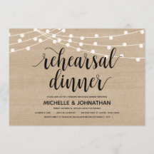 String ljus bröllop repetitionsinbjudan till midda