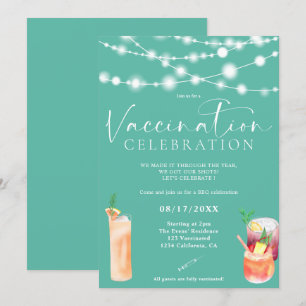 String ljus cocktails Vaccination firande Inbjudningar