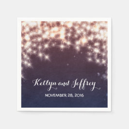 String Ljus flottan Bröllop Pappersservett