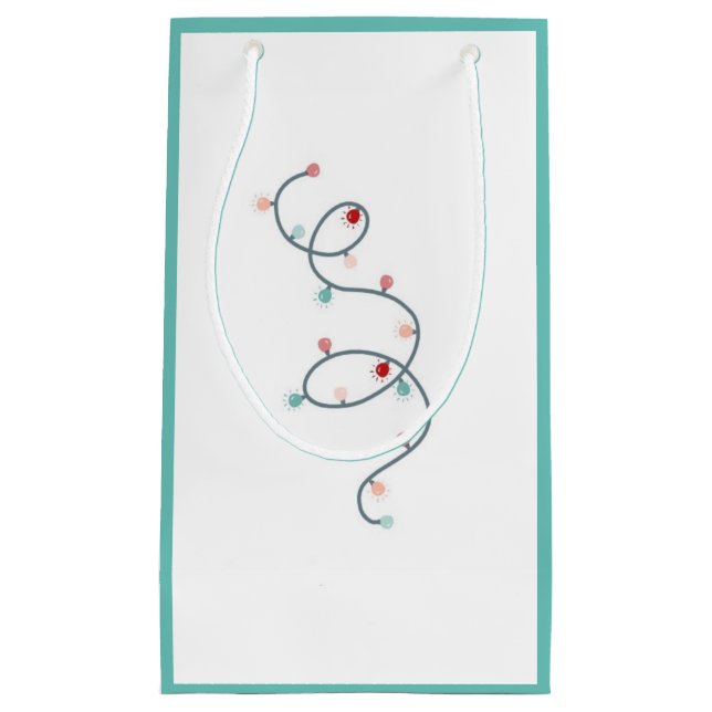 String Ljus Gift Bag (SeaSkam-Grönten) (Framsidan)