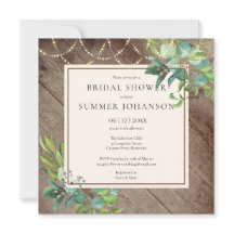 String Ljus Greenery Rustic Möhippa