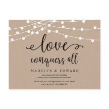 String ljus, Kärlek erövrar hela bröllop uppskjutn