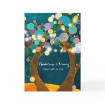 String Ljus Kärlek Träd Teal Bröllop