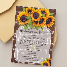 String ljus mason burk hemmauppvärmning party inbjudningar