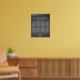 String Ljus Mason-sätesschemat för Burk-chalkboard Poster (Living Room 2)