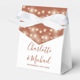 String Ljus Namnteckning skriptet Terracotta Bröll Presentaskar