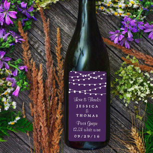 String Ljus on Lila Bröllop Collection Fraktsedel